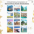 RED EMBER Exotic Destinations 2026 Wall Calendar 12 Month | 12" x 24" Open | Thick & Sturdy Paper | Holiday Gift | World Travel Calendar 2026