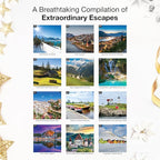 RED EMBER Amazing Escapes 2026 Wall Calendar 12 Month | 12" x 24" Open | Thick & Sturdy Paper | Holiday Gift | Travel Calendar 2026