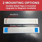 Printex Design - Personalized Office CUBICLE Name Plate & Sign. Modern Aluminum Holder - 4 Plate Colors (Frosted Silver)