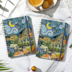 Planner 2026-2027 - Academic Planner 2026-2027, Jul. 2026 - Jun. 2027, 26-27 Planner Weekly and Monthly with Tabs, 6.3" x 8.4", Hardcover with Back Pocket + Twin-Wire Binding - Oil Painting