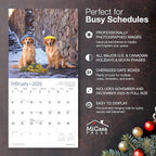 MICASA PRESS Golden Retrievers 2026 Wall Calendar 12 Month | 12" x 24" Open | Thick & Sturdy Paper | Holiday Gift | Cute Puppy Dog Calendar 2026