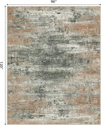 GENIMO 8x10 Area Rugs, Modern Living Room Rugs, Large Machine Washable Rug Non-Slip, Soft Pet Friendly Rugs for Bedroom, Playroom, Dining Room, Gray Mist