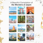 RED EMBER Japan 2026 Wall Calendar 12 Month | 12" x 24" Open | Thick & Sturdy Paper | Holiday Gift | Travel Calendar 2026
