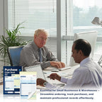 200 Sets Purchase Order Book 5-9/16 x 8-7/16 Inches 2 Part Carbonless Copy Numbered Spiral Bound Purchase Order Forms Receipt Book Invoice Book for Small Business Office (4)