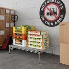 Regal Altair 21" Deep x 36" Wide x 8" Height Wire Shelving Kit | 1-Tier | NSF Commercial Storage Rack Unit