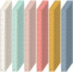 ForraFun 120 Pcs 12 Inch Plastic Ruler Bulk Colorful Transparent Ruler with Imperial and Metric Scales for Back School Office Supplies Home Tool Operation Measuring Drawing(Bohemian Colors)