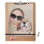 Officemate 13.25" x 17" Portable Sketch Board for Artists, Classrooms, or Design & Drafting (83090)