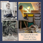 Large Cable Management Box - Cable Organizer Box and Power Strip Box for Electrical Cord Management - Hide Desk Cord and Floor Cables - Wire Storage and Organization for Cords