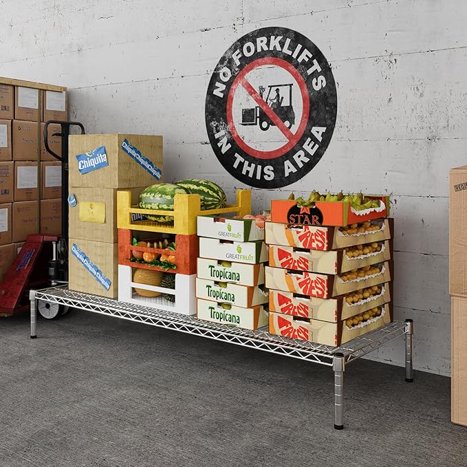 Regal Altair 21" Deep x 60" Wide x 8" Height Wire Shelving Kit | 1-Tier | NSF Commercial Storage Rack Unit