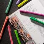 DIVERSEBEE Fine Tip Pens, 8 Bible Pens No Bleed Through, Assorted Colors, 0.5mm Fine Point Fineliner Markers for Journaling, Bible Study Journaling Supplies and Accessories (Spring)