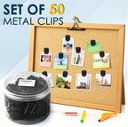 KuanStore 50 Pcs Cubicle Clips for Fabric Panels – Strong Hold Office Partition Hooks for Notes, Photos – Workspace Organization Accessories