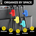 Wrap-It Storage - Cable Labels - Oval, Multi-Color (36 Pack) - Write-On Wire Tags for Cord Identification with Power Strips Behind Desks and TVs
