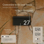 post & porch The OG Mailbox | Wall Mounted Mailbox | Black/Brown/White/Grey, 1 Size, Weatherproof Mail Box for Outside | Customizable (White)