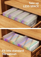 ABC life 12 Pockets Accordion File Organizer Expanding File Folders, Portable Monthly Bill Receipt Document Organiser, Expandable Accordian Filing Folder Letter A4 Size, Colored Tabs (Green)