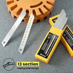 Gomake 9mm Utility Knife Replacement Blades, Snap Off Blades for 9MM Universal Art Knife,Stainless Steel Blades Use in Office, Home, Arts, Crafts - 100PCS