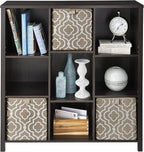 ClosetMaid BR & Name Internal 16058 Premium Adjustable 9-Cube Organizer, Black Walnut