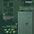 Dingbats* - Wildlife Plain Extra Large A4 Notebook - PU Leather Hardcover Journal for Work, Writing - Pocket, Elastic Closure, Pen Holder, Bookmark