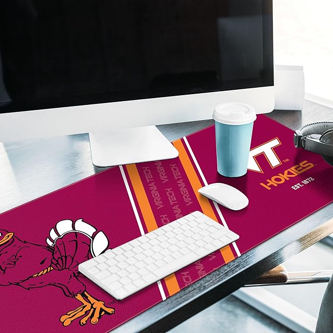 YouTheFan NCAA Virginia Tech Hokies Logo Series Desk Pad