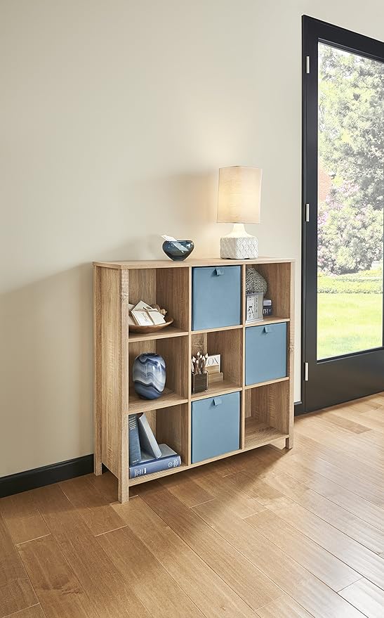 ClosetMaid 9-Cube Premium Adjustable Storage Organizer, Weathered Oak