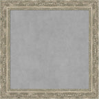 Amanti Art Silver Framed Magnetic Board 24x24 Medium Vision Board for use with Magnets, 100% Metal Sheet to Display Items as Office Decor or for Home Organization in mudroom, Kitchen or Kids Room