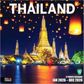 RED EMBER Thailand 2026 Wall Calendar 12 Month | 12" x 24" Open | Thick & Sturdy Paper | Holiday Gift | Travel Calendar 2026