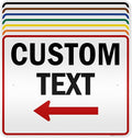 Custom Arrow Directional Sign, Left Arrow, 24x30 Inches, 3M EGP Reflective, Rust Free .080 Aluminum, Fade Resistant, Made in USA by My Sign Center