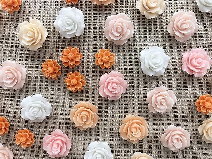 Temoyj Push Pins 24 Pcs,Decorative ThumbTacks for CorkBoard,Feature Wall, Office Organization or Home
