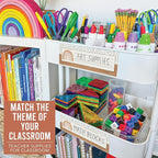 Desk Name Tags for Classroom -25 Student Name Plates for Classroom Kindergarten, Preschool, 1st, 2nd & 3rd Grade, 9x3 Teacher Nameplates for Student Desks & Cubbies, Boho Nametags