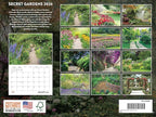 Secret Garden Calendar 2026 Botanical Monthly Wall Calender 12 Month | American Made In The USA