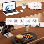 Aothia Leather Desk Pad Protector - Large Mouse Pad, Office Mat, Non-Slip PU Leather Blotter, Laptop Desk Pad, Waterproof Writing Pad for Office and Home (Brown, 38" x 13.7")