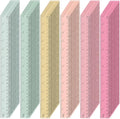 ForraFun 120 Pcs 12 Inch Plastic Ruler Bulk Colorful Transparent Ruler with Imperial and Metric Scales for Back School Office Supplies Home Tool Operation Measuring Drawing(Vintage Colors)