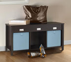 ClosetMaid 16052 Premium 3-Cube Bench, Black Walnut