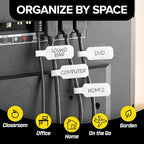 Wrap-It Storage Cable Labels - Medium, White (30-Pack) Write On Cord Labels, Wire Tags for Cable Management and Organizer for Electronics, Computers and More