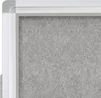 Lockable Enclosed Bulletin Board with 36x24 Acrylic Display Case – Aluminum Frame Notice Board with Self-Healing Felt Surface – Wall-Mounted for School, Office & Public Areas