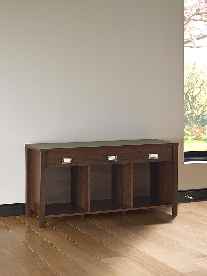 ClosetMaid 16051 Premium 3-Cube Bench, Dark Chestnut