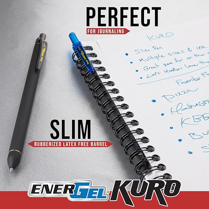 Pentel EnerGel Kuro Shades of the Ocean, Retractable Liquid Gel Pen, Assorted Ink Colors, Pack of 5 (BL437OCNPF5)