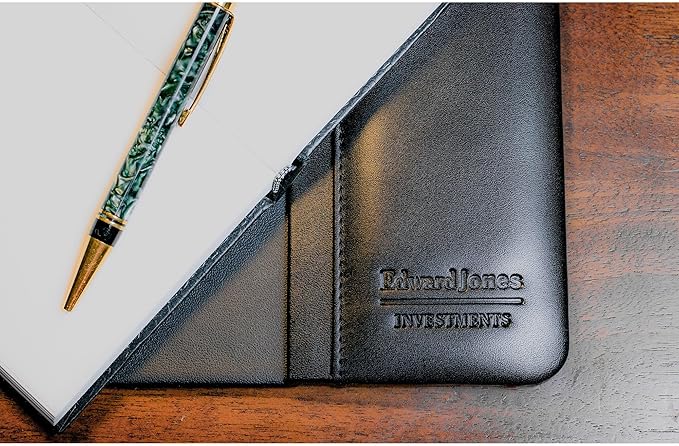 DACASSO Classic Leather Desk Pad with Side Rails - Luxury Leather Desk Blotter for Writing - Padded Executive Desk Surface Protector - (Black, 34” x 20”)