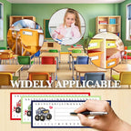 Name Tags for Classroom Desks, Truck Theme Students Name Plates, Truck Bash Labels for School Students Desks, Teaching Supplies, Back to School Decor, 30 Pack (04)
