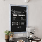 HBCY Creations Rustic Blue Wooden Magnetic Wall Chalkboard, Extra Large Size 24" x 36", Framed Decorative Chalkboard - Great for Kitchen Decor, Weddings, Restaurant Menus and More! (24" x 36")