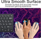 Blue Purple Desk Pad Topographic Map Desk Mat XXL Large Extended Gaming Mouse Pad Computer Mat, Laptop Keyboard and Mouse Mat, Office Decor Non-Slip Mousepad with Stitched Edge, 31.5''x15.7''