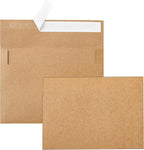 Silunkia Brown Blank Thank You Cards and Envelopes 4.25 x 5.5 Heavyweight Flat Cardstock and A2 Envelopes Printable Self Seal 20 Packs for Wedding Invitations, Party, Graduations