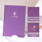 CAGIE Lined Journal Notebook for Women Girls, A5 Hardcover Linen Journals For Writing 256 Pages, Aesthetic Womens Diary, Gifts 8.3'' x 5.7'' Purple