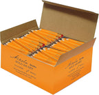 Nikola Works Mini Golf Pencils With Erasers - 384 Count - Classic Pre-Sharpened #2 HB American Pew Pencils Standard Hex Shaped Bulk Pack