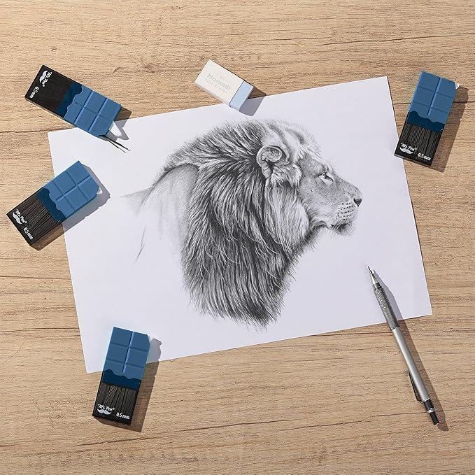 Mr. Pen- 0.5 Millimeter Lead Refills for Mechanical Pencils, 2B, 4 Pack, 600 PCS, 0.5 Lead Refills