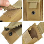 Tactical Single/Double Pistol Mag Pouch Outdoor Molle Open-Top Magazine Pouch for Glock M1911 92F