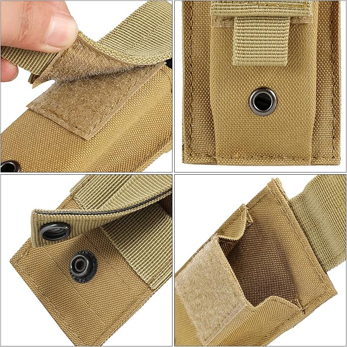 Tactical Single/Double Pistol Mag Pouch Outdoor Molle Open-Top Magazine Pouch for Glock M1911 92F
