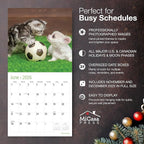 MICASA PRESS Kittens & Puppies | 2026 Wall Calendar 12 Month | 12” x 24” Open | Thick & Sturdy Paper | Holiday Gift | Cute Pet Kitten Puppy Dog Cat Calendar 2026
