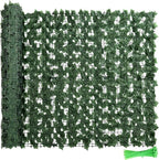 ZhiYo-GD Faux Ivy Privacy Fence Screen, 138x39 in Artificial Ivy Privacy Fence, Artificial Ivy Vine and Green Leaf Hedge Panels for Outdoor Wall Decor, Balcony, Patio, Apartment, Garden, and Yard