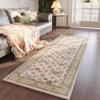 Rugcomf Runner Rug for Hallways Kitchen Rug Non Slip 2'6''x8' Washable Rugs with Rubber Backing Soft Carpet for Hallways, Kitchen, Laundry, Bedroom, Bathroom (Colorful)