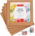 Incraftables Cork Board Tile Squares – 5 Piece 12x12 Self-Adhesive Squares for Bulletin Boards, Wall Corkboards, Vision Boards, Pin Boards, Office & Craft Projects